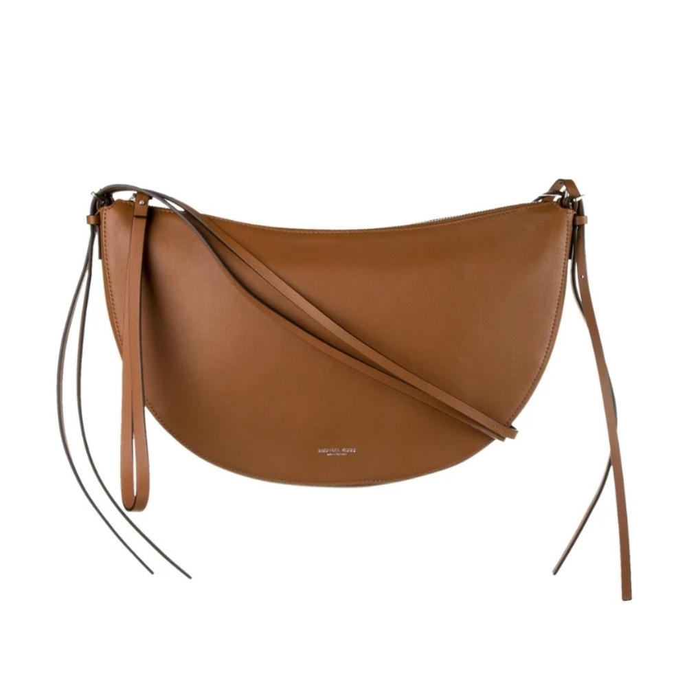 Michael Kors Collection Sedona Crescent Crossbody Bag in Luggage